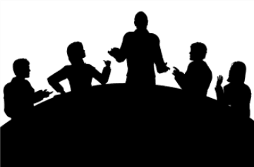 Stock image of a board meeting.