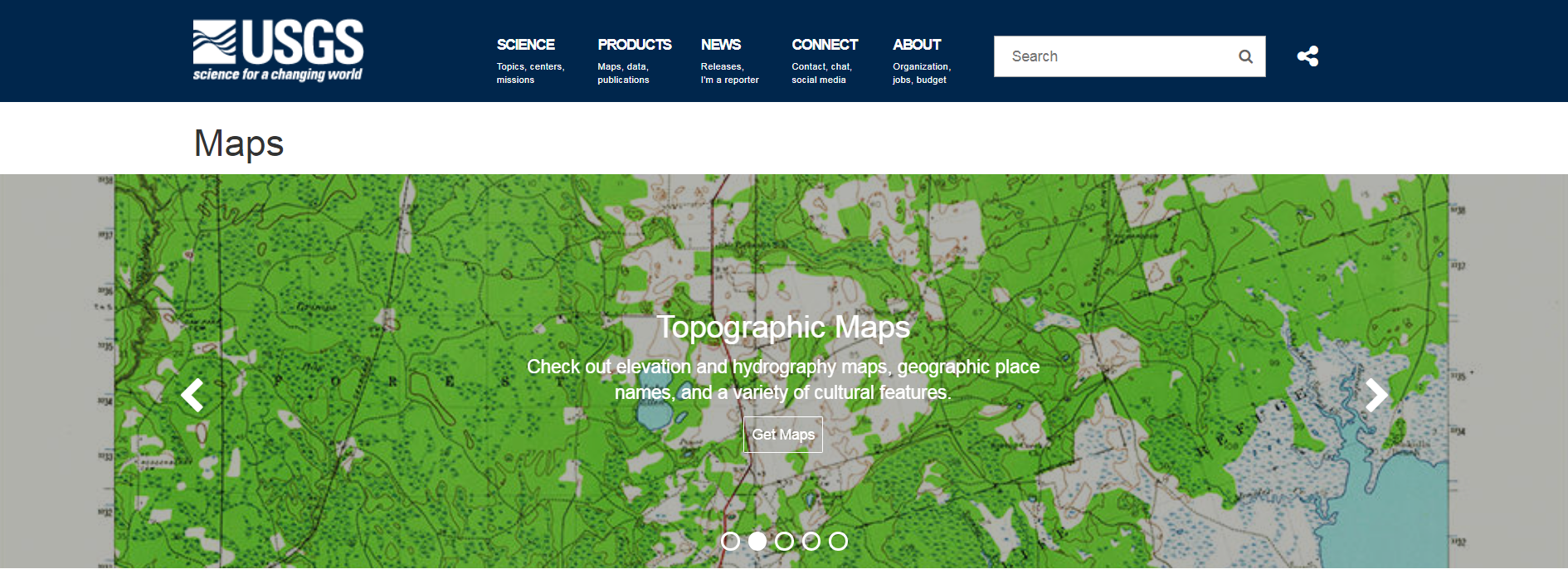 USGS Map Center Icon