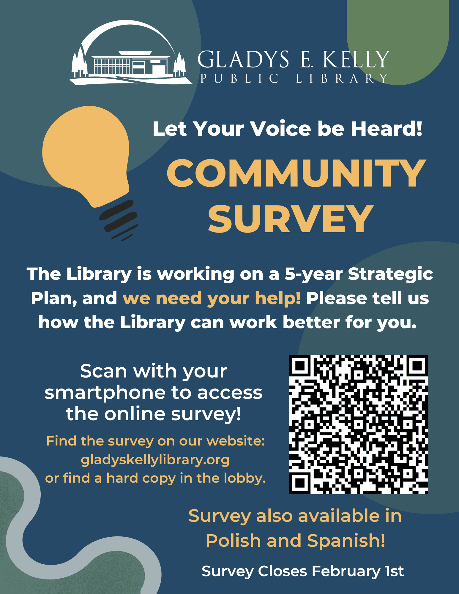 Strategic Plan Community Survey Flyer