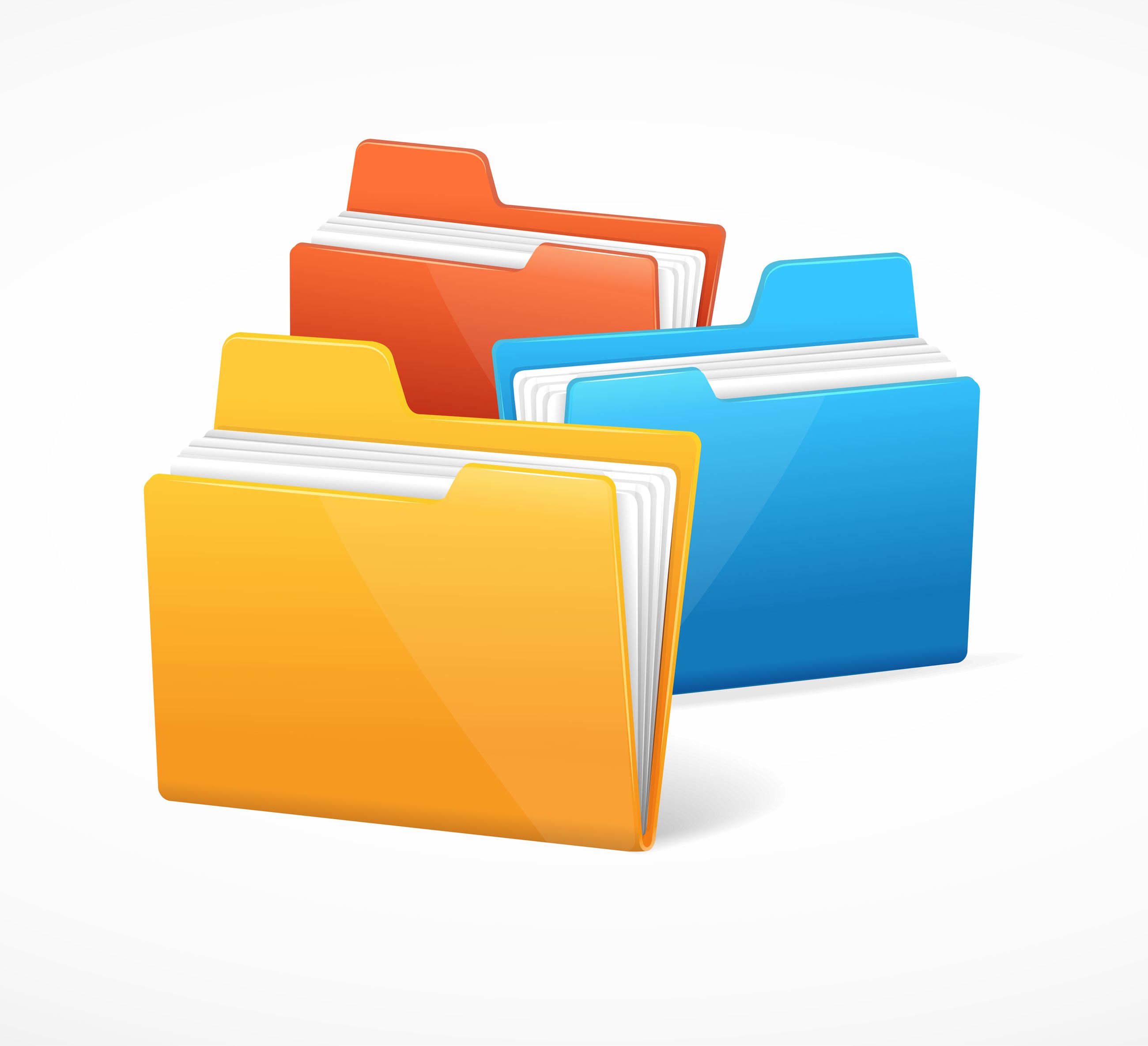 File Folders Stock Image